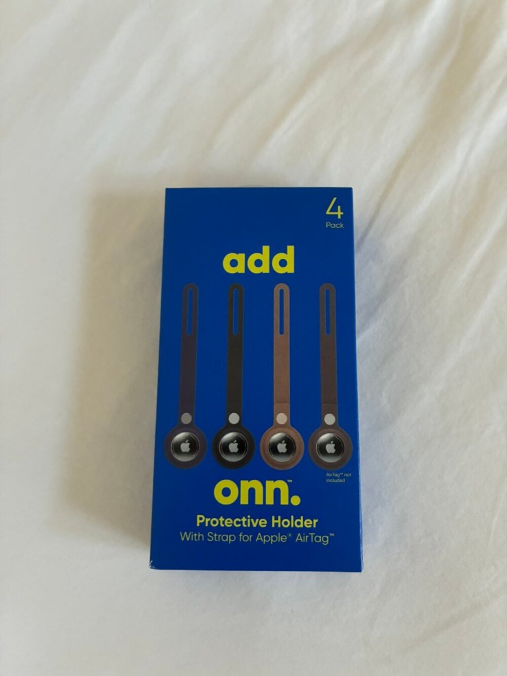 ONN Protective Holder Strap for Apple Air Tag 4 Pack - NEW